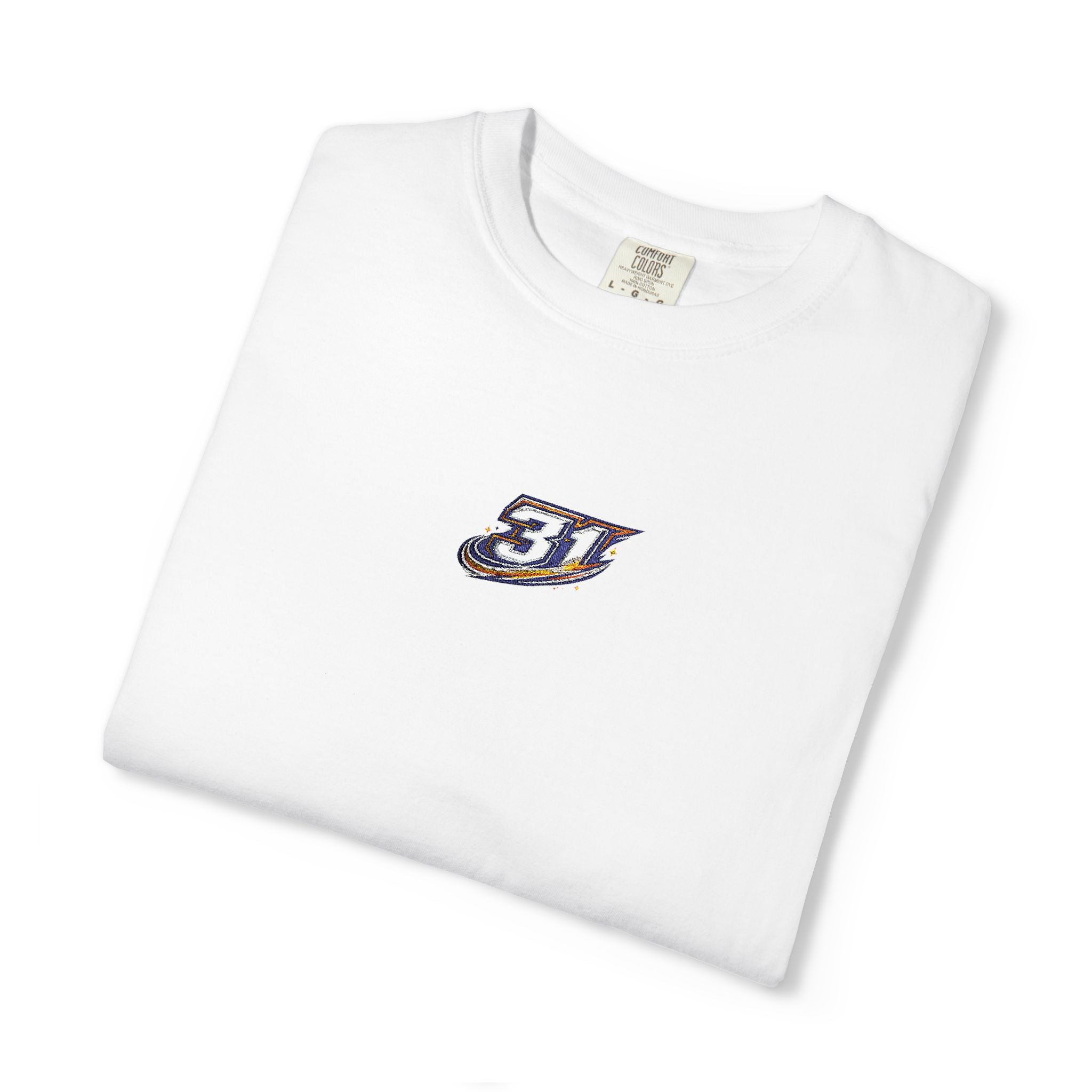 Vintage Floral '91' Tee — Small Embroidered Graphic T-Shirt